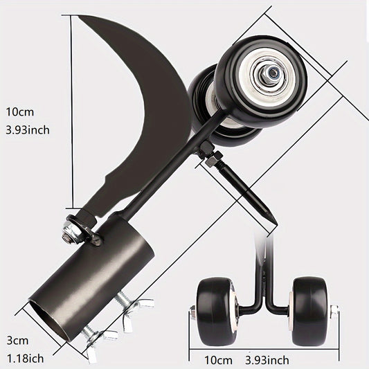 1pc Heavy Metal Garden Weeder Roller, Multifunctional Crevice Weed Removal Tool, No-Bend Staircase Weeder, Efficient Rolling Weeding for Outdoor Spaces