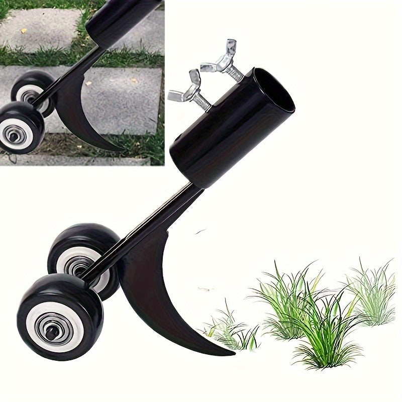1pc Metal Weeder Roller 1pc Heavy-Duty Metal Garden Weeder Roller | Multi-Function Crevice Weed Remover Tool, No-Bend Stair Weeding Tool, Efficient Rolling Weeding for Outdoor Spaces