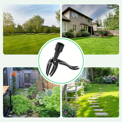 Stainless Steel Weed Puller Stainless Steel Manual Weed Puller Tool | No-Bend Standing Design with Ergonomic Handle for Efficient Root Removal, Garden & Lawn Care, Durable Yard Maintenance Tool