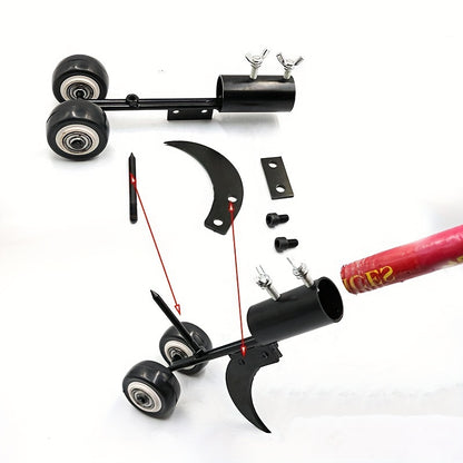 1pc Metal Weeder Roller 1pc Heavy-Duty Metal Garden Weeder Roller | Multi-Function Crevice Weed Remover Tool, No-Bend Stair Weeding Tool, Efficient Rolling Weeding for Outdoor Spaces